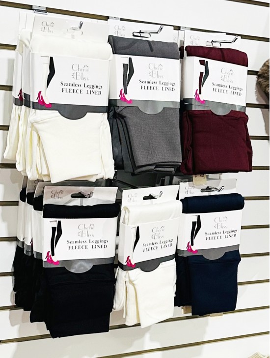 High Waist Stretchy Fleece Lined Tights (One Size)